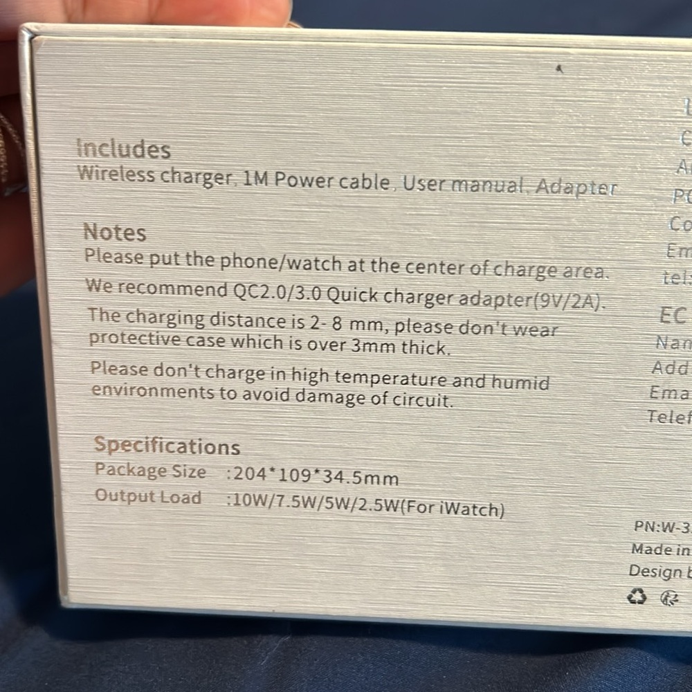 UCOMX • 3 in 1 Magnetic Wireless Charger • Portable • White • - Picture 7 of 7